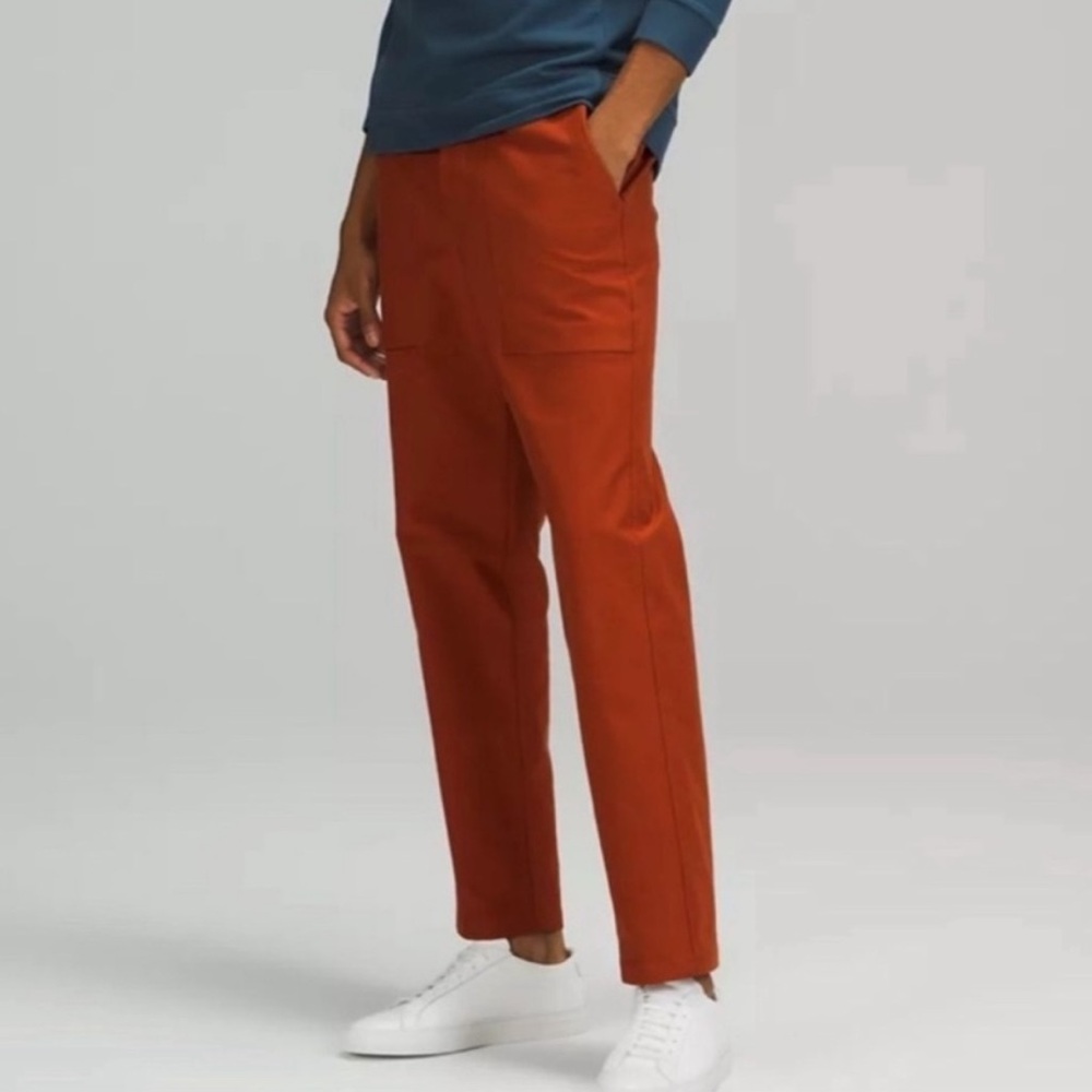 Lululemon Mens Bowline Pant 30" Utilitech Aztec Brick Orange Sz L Large M5A97S